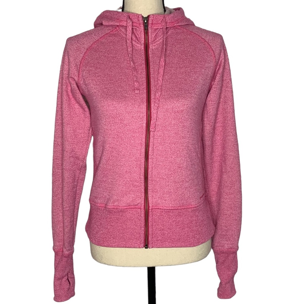 Patagonia Women’s Heathered Pink Zip Up Hoodie